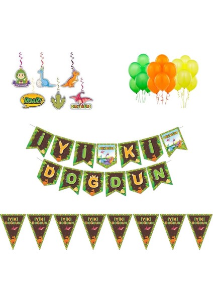 Dinazor Doğum Günü Süsleme Seti