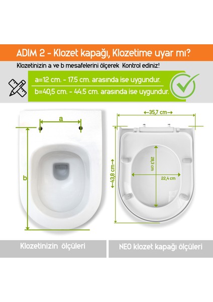 Elitra Zero Klozet Kapağı Yavaş Kapanan Tak-Çıkar Hijyenik