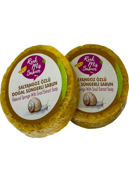 Salyangoz Özlü Doğal Süngerli Sabun