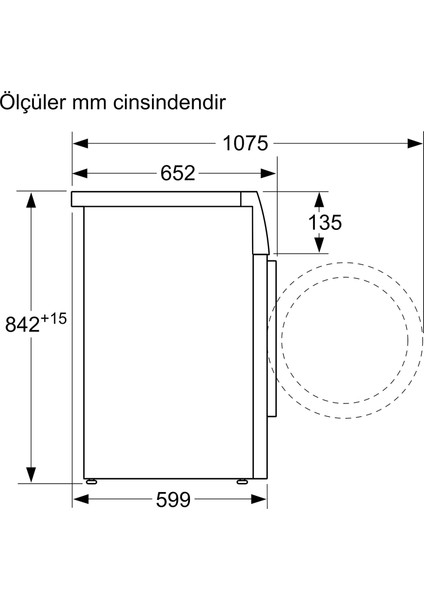 iQ700 WT47XK8XTR  9 kg Isı Pompalı Kurutma Makinesi