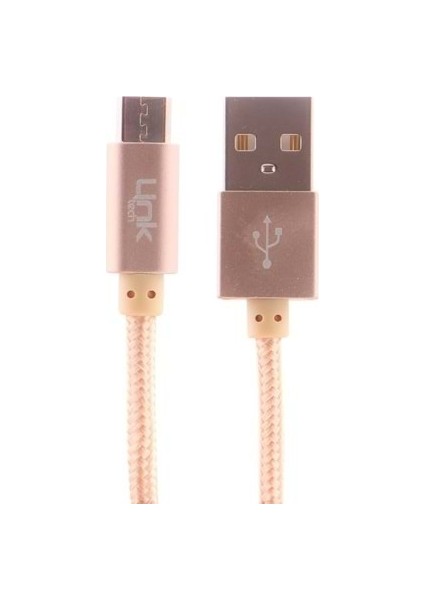 K551 Safe Örgülü Metal Başlı Micro USB Şarj ve Kablosu 1 mt