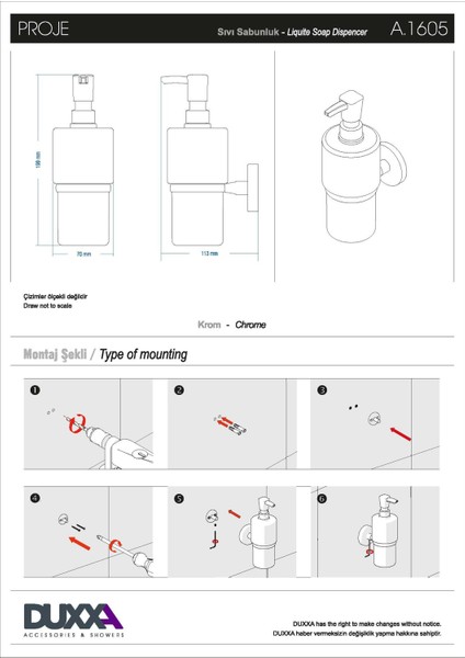 Proje Sıvı Sabunluk fiyatları