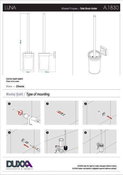 Luna Tuvalet Fırçası fiyatları