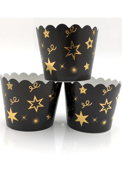 Cupcake Kabı (12 ADET) SIYAH 17205