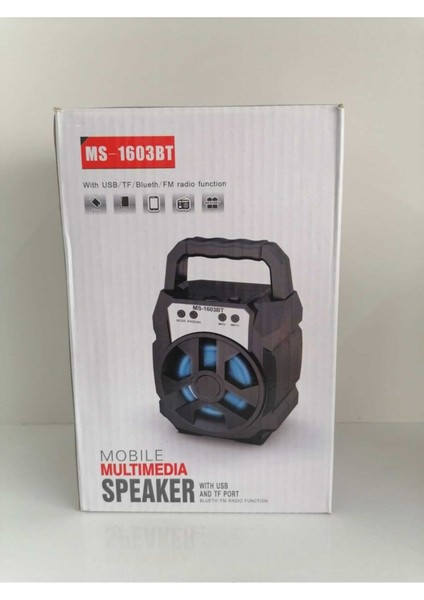 MS-1603BT Fm Radyolu Bluetooth Hoparlör