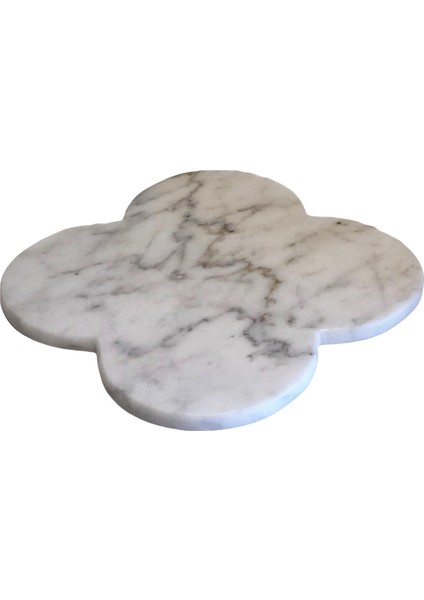 Lux & Marble Estelle Lilac - Yonca Şeklinde Mermer Sunumluk