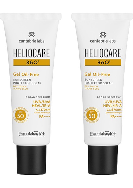 360 Gel Oil Free Spf 50 2x50 ml