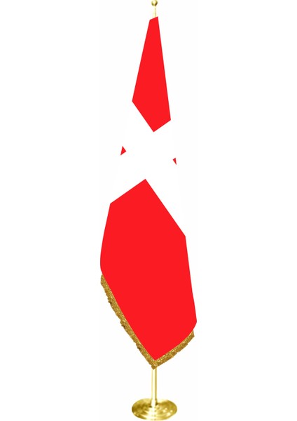 Danimarka Makam Bayrağı, Danimarka Ofis Bayrağı Sarı Direkli