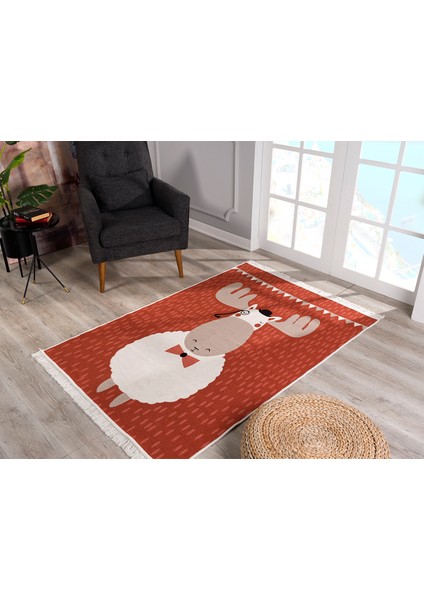 Caretta Home Geyik Desenli 80 x 120 cm Dokuma Kilim