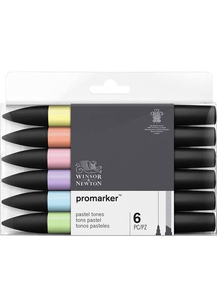 ProMarker Pastel Tonlar Seti 6lı
