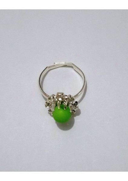 Metal Çocuk Yüzük Yeşil