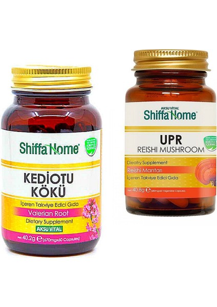 Kediotu Kökü ve Upr - Reishi Mantarı Kapsül Seti