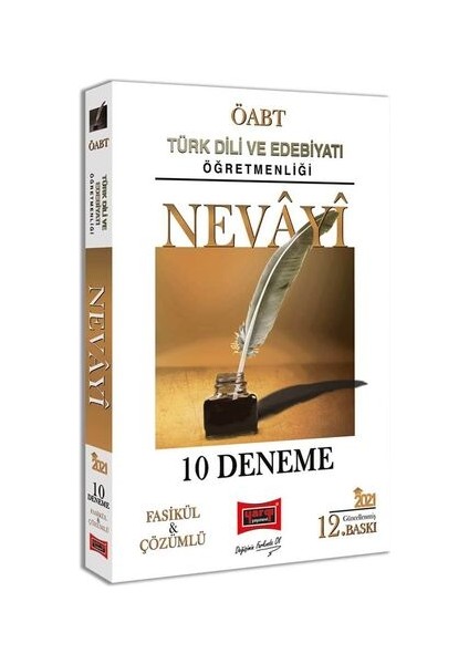 2021 ÖABT NEVAYİ Türk Dili ve Edebiyatı Öğretmenliği Çözümlü 10 Fasikül Deneme 12. Baskı