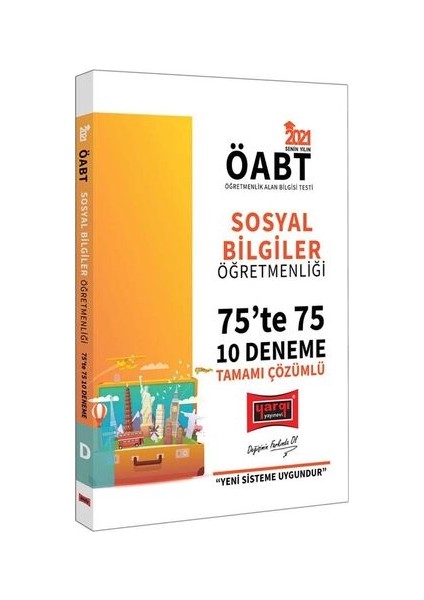 2021 ÖABT Sosyal Bilgiler Öğretmenliği 75te 75 Tamamı Çözümlü 10 Deneme Sınavı