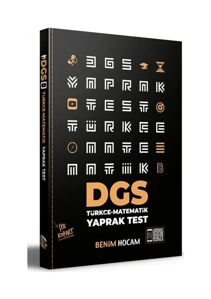 Benim Hocam Yayınları DGS 2021 Çek Kopart Yaprak Test