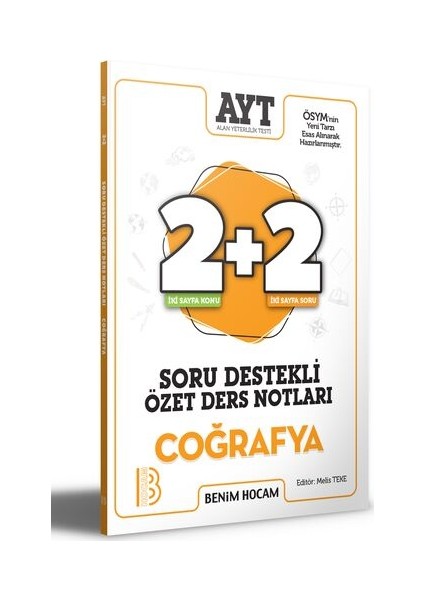 AYT Coğrafya 2 + 2 Soru Destekli Özet Ders Notları - Melis Teke