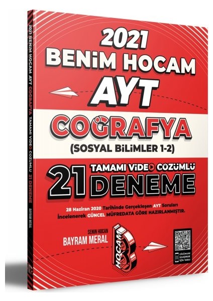 2021 AYT Coğrafya Tamamı Video Çözümlü 21 Deneme Sınavı