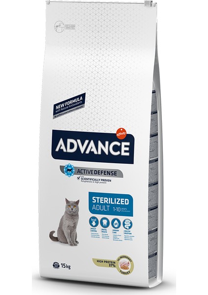 Sterilized Hindili Kısırlaştırılmış Yetişkin Kedi Maması 15 kg