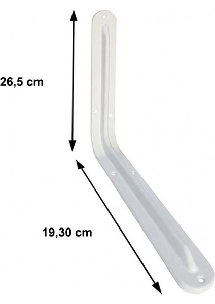 Raf Altı 8X10 mm Beyaz