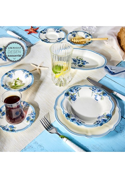 Nostalji 26 Parça 6 Kişilik Kahvaltı/Servis Takımı
