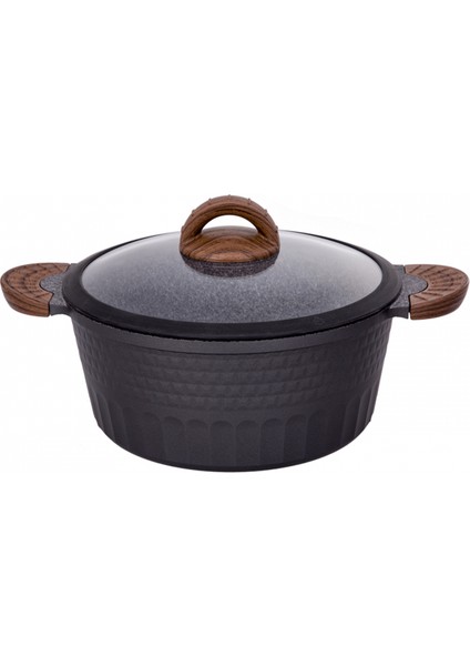 Yeni Diamante 7 Parça Granit Tencere Seti Siyah modelleri