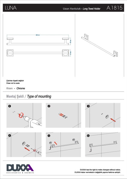 Luna Uzun Havluluk fiyatları