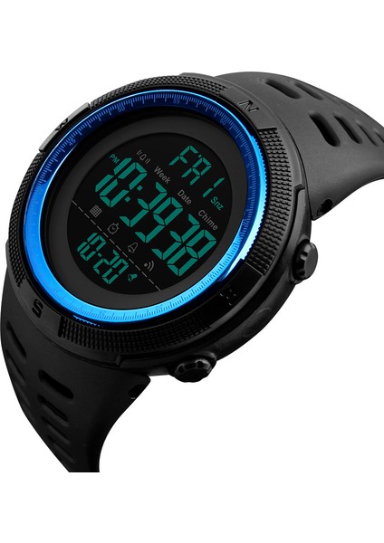 Erkek Spor Saat Geri Sayım Çift Zamanlı
