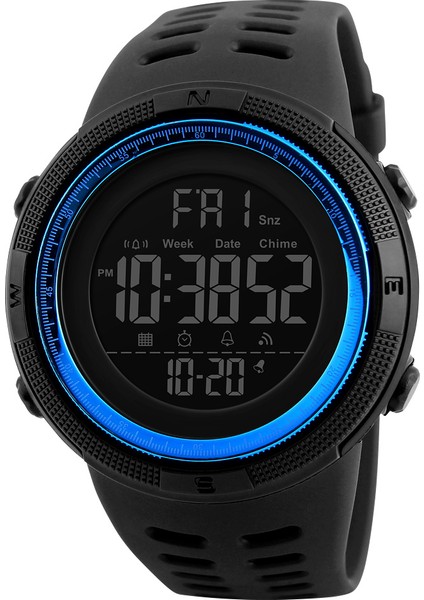 Erkek Spor Saat Geri Sayım Çift Zamanlı modelleri