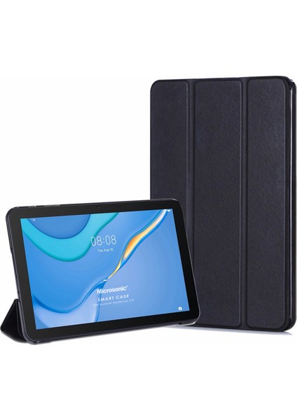 Huawei Matepad T10 Kılıf Slim Translucent Back Smart Cover Siyah