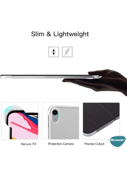 Apple iPad Air 4 (2020) Kılıf Slim Translucent Back Smart Cover Mavi fırsatları