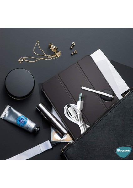 Apple iPad Air 4 (2020) Kılıf Slim Translucent Back Smart Cover Mavi indirimleri