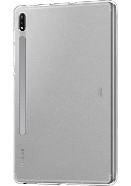 Samsung Galaxy Tab S7 T870 Kılıf Transparent Soft Beyaz