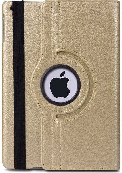 Apple iPad 10.2'' 8. Nesil (A2270-A2428-A2429-A2430) Kılıf 360 Rotating Stand Deri Gold fiyatları