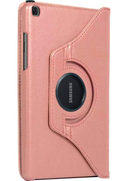 Samsung Galaxy Tab A7 T500 Kılıf 360 Rotating Stand Deri Rose Gold fiyatları