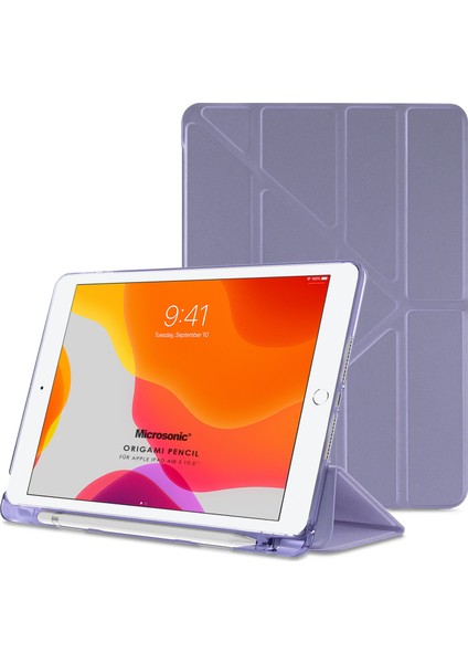 Apple iPad Air 3 10.5'' 2019 Kılıf (A2152-A2123-A2153-A2154) Origami Pencil Lila