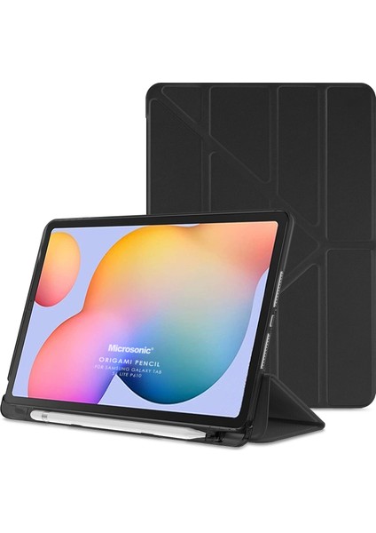 Samsung Galaxy Tab S6 Lite 10.4" P610 Kılıf Origami Pencil Siyah