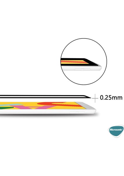 Apple iPad 10.2'' 8. Nesil (A2270-A2428-A2429-A2430) Tam Kaplayan Temperli Cam Ekran Koruyucu Siyah