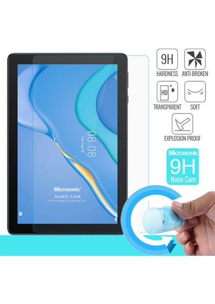 Huawei Matepad T10 Nano Glass Cam Ekran Koruyucu