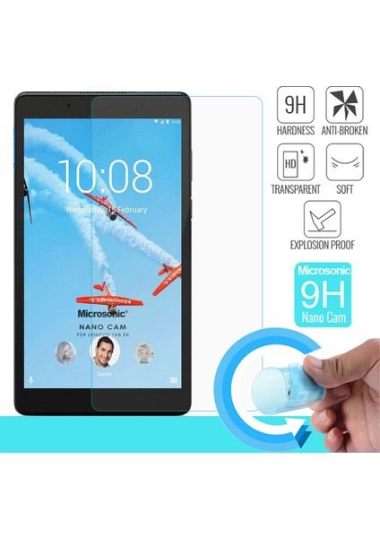 Lenovo Tab E8 TB-8304F 8" (ZA3W0015TR) Nano Glass Cam Ekran Koruyucu