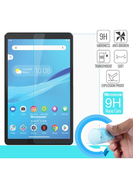 Lenovo Tab M8 TB-8505F 8" (ZA5G0100TR) Nano Glass Cam Ekran Koruyucu