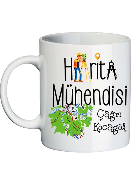 Harita Mühendisine Isimli Kupa Bardak