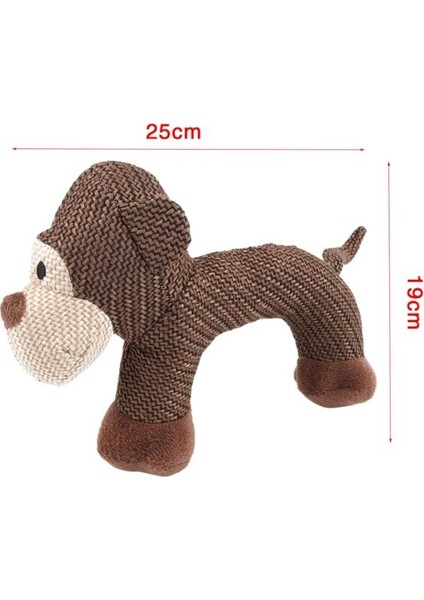 Maymun Figürlü Peluş Sesli Köpek Oyuncağı 25 cm modelleri