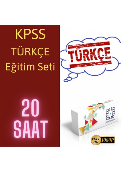 Enine Boyuna Eğitim 2025 KPSS Türkçe Görüntülü Eğitim Seti