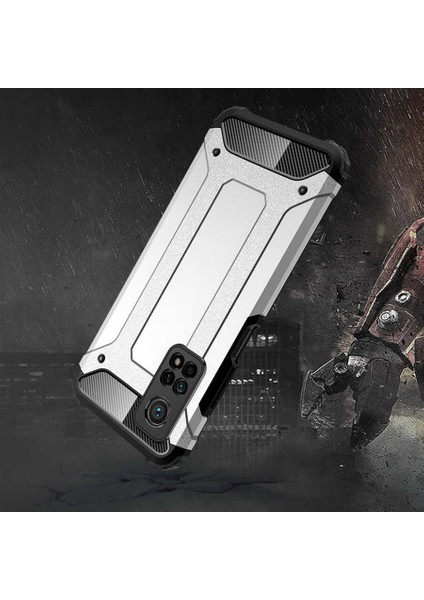 Xiaomi Mi 10T Kılıf Shockproof Slikon Zırh Rose Gold