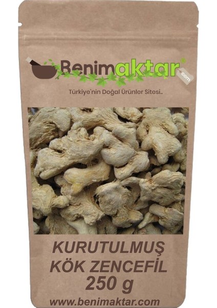 Benimaktar Kurutulmuş Zencefil Kök 250 gr