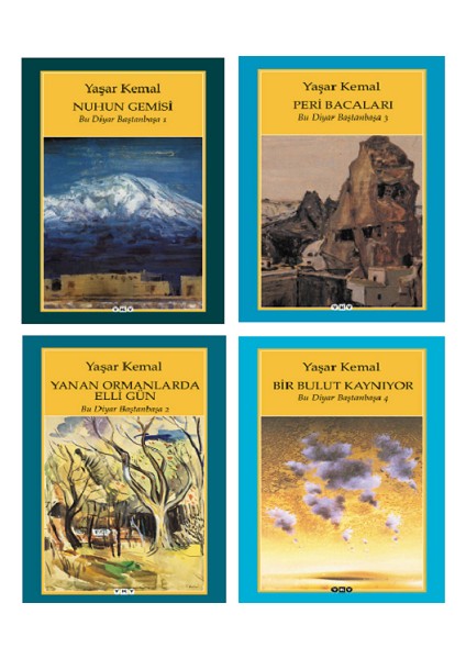 Bir Ada Hikayesi 1 - Bir Ada Hikayesi 2 - Bir Ada Hikayesi 3 - Bir Ada Hikayesi 4 - 4 Kitap - Yaşar Kemal