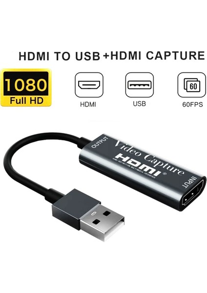 Coverzone Video Capture  HDMI - USB 2.0 Çevirici