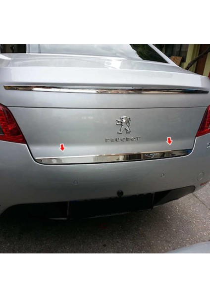 Peugeot 508 Formlu Krom Bagaj Alt Çıta 2010 Üzeri Paslanmaz Çelik modelleri