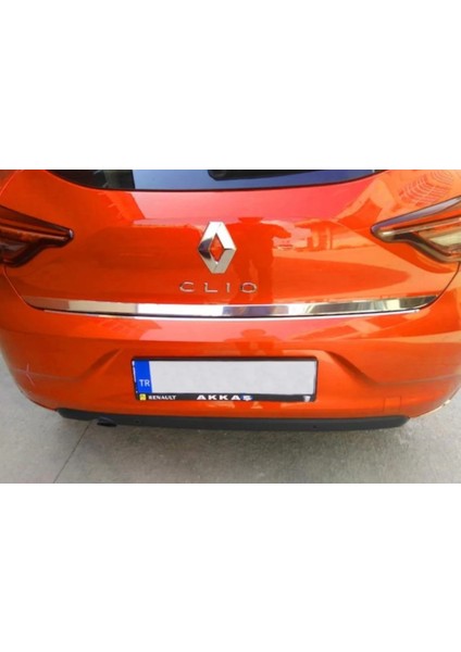 Renault Clio 5 Formlu Krom Bagaj Alt Çıta 2020+ Paslanmaz Çelik