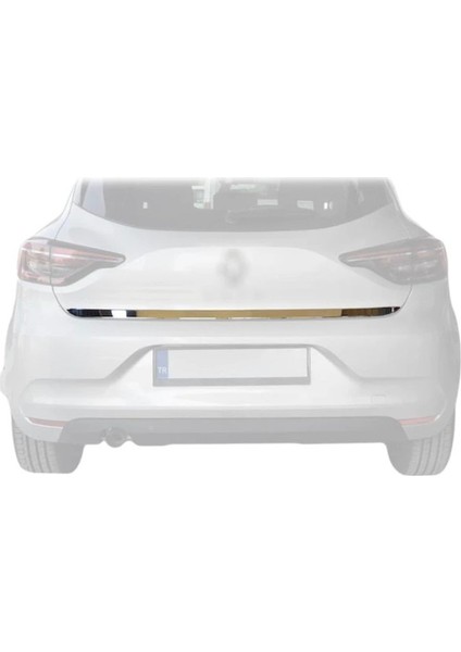 Renault Clio 5 Formlu Krom Bagaj Alt Çıta 2020+ Paslanmaz Çelik